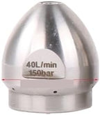 1/2 High Pressure Cleaning Machine Sewer Nozzles, Sewer Pipe Dredging Head Nozzle(40L 150bar-ds1) by Unknown