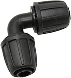 Hose Connector Adapter 16 Mm Pe Hose Elbow Straight Barb Connector With Lock Nut 1/2" Hose 2-way Garden Irrigation Drip Irrigation Accessories 20 Pieces (Color : 16mm) by Unknown