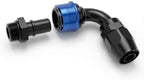 AN8 Quick Release 90 Degree Hose End Adapter for Braided Fuel Line WITH 1/2 SAE Male Quick Connect (AN8, 0 Degree) by Unknown
