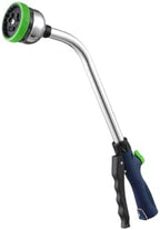 18-inch Multi-pattern Metal Water Gun High-pressure Sprayer for Car Washing and Garden Irrigation with 9 Adjustable Spray Modes and 6-point Female Thread Connection by TOBBOMEY