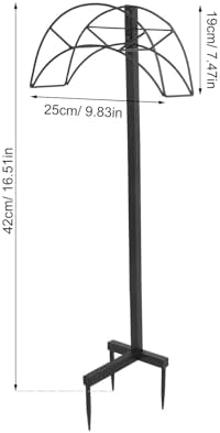 Freestanding Garden Hose Holder Metal Rack with Detachable Design - Image 2