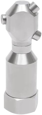 1/2" Cleaning Nozzle, 360° Rotating Spray Nozzle, 303 Stainless Steel Washing Nozzle, 50L/Min Flow High Pressure Continuous Rotary Washer Nozzle for Barrel Tank Cleaning by Milzeone