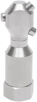 3/4" Portable Rotary Cleaning Nozzle with 3 Jet, Head Internal Thread Washing Nozzle 360° Rotating Stainless Steel Washing Spray Nozzle for Indoor/Outdoor Cleanings (1/2" Internal Thread) by Unknown