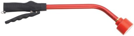 Dramm Touch-N-Flow Rain Wand – 16” Long, Red – Full Watering Flow with Trigger-Style Shut-Off Valve & Lock – High-Flow, Gentle Spray for Gardens, Hanging Baskets & Flowerbeds by DRAMM