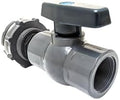 1.5" PRO SERIES PVC Ball Valve Spigot Kit with Bulkhead Fitting Adapter for Rain Barrels, IBC, and Behrens Steel Water Tanks by VanEnterprises