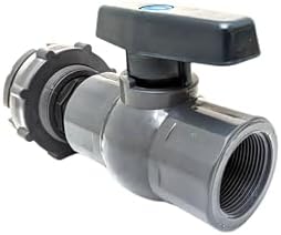 1.5" PRO SERIES PVC Ball Valve Spigot Kit with Bulkhead Fitting Adapter for Rain Barrels, IBC, and Behrens Steel Water Tanks by VanEnterprises