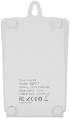 Pomya Auto Self Watering Kit for Garden | Solar Powered Irrigation System with 2200mAh Battery and Timer - Image 7