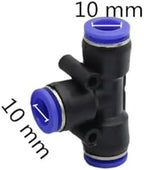 5 Pcs 10mm Tee Connector Garden Irrigation Quick Connectors Pneumatic Joint Mist Cooling System Adapters - Image 2