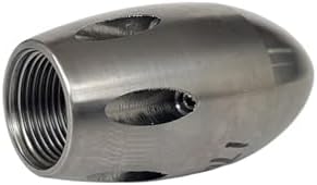 1in Female Thread Sewer Jetter Nozzle, 100L/min, 6 Rear Holes - Image 2