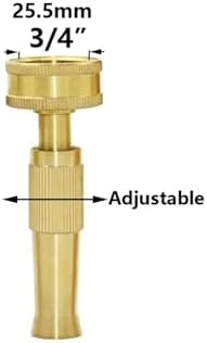 Garden Supplies Brass Hose Irrigation Sprinklers Copper High Pressure Nozzle Car Wash Garden Irrigation Water Guns Adjustable Plant Watering Nozzle(Plastic Nozzle) - Image 6