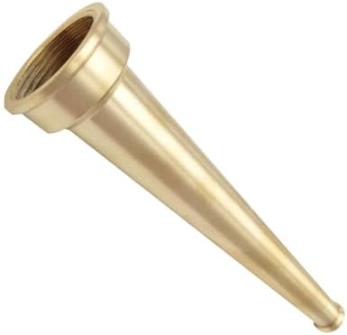 Brass Fire Equipment, Plain Hose Nozzle, 1-1/2" NPSH (NPT), 10" Length, 1/2" Orifice (1.5" NPSH/NPT) by SAFBY