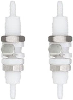 2Pcs 1/8" Plastic Panel Mounting Hose Barb Quick Connector Disconnect by BBTUS