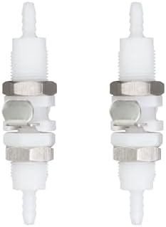 2Pcs 1/8" Plastic Panel Mounting Hose Barb Quick Connector Disconnect by BBTUS