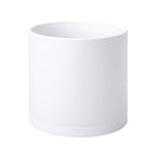 D'vine Dev Plastic Planter Pot with Saucer, 10 in, White Color, 74-X-A-2 by DvineDevPlanterPotsandStand