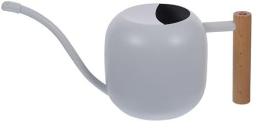 Capacity Metal Watering Can with Ergonomic Wooden Handle and Long Spout for Indoor and Outdoor Plants Stainless Steel Watering Pot for Flowers and Houseplants by DIYEAH