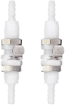 2Pcs 3/16" Plastic Panel Mounting Hose Barb Quick Connector Fittings by BBTUS