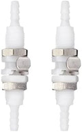 2Pcs 3/16" Plastic Panel Mounting Hose Barb Quick Connector Fittings by BBTUS