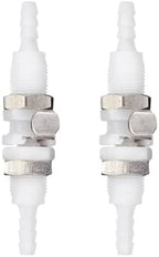 2Pcs 3/16" Plastic Panel Mounting Hose Barb Quick Connector Fittings by BBTUS