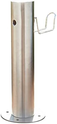 Floor-Standing Water Column with Faucet, Stainless Steel Outdoor Garden Hose Holder Anti-Freeze Cracking Vertical Water Column, Cylindrical Garden Fountain, 1/2-inch and 3/4-inch Hose Connectors by Unknown