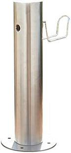 Floor-Standing Water Column with Faucet, Stainless Steel Outdoor Garden Hose Holder Anti-Freeze Cracking Vertical Water Column, Cylindrical Garden Fountain, 1/2-inch and 3/4-inch Hose Connectors by Unknown