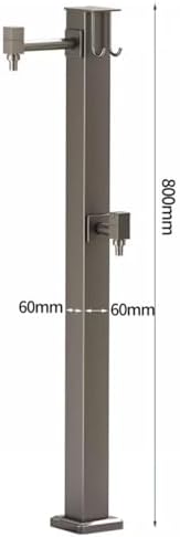Outdoor Faucet Water Column，Free Standing Garden Fountain Stand, Courtyard Patio Garden Hose Holder for Irrigation Cleaning - Image 6