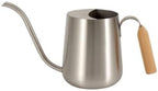 Comfortable Long-Spout Watering Can, Brushed Stainless Steel by Gralara