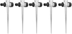 5PCS Lawn Sprinkler Spike,Connector Base for Yard,Metal Watering Zinc Alloy Water Thru,Impact Head,Heavy Duty Adjustable Coverage Nozzle,1/2inch Female Thread Side External - Image 2