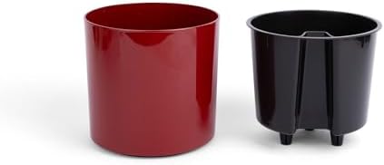 rePotme 8 inch Self Watering Plant Pot for Indoor Plants, African Violets, Succulents, The Aqua Core Collection (Ruby Red) - Image 2