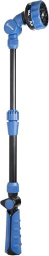 3-Pack Corvid Adjustable Front Trigger Garden Watering Wand, 19-24 Inch Telescoping Hose Nozzle with 8 Spray Patterns, Lightweight Plastic Design for Precise Watering, Cleaning, and Outdoor Use by Unknown