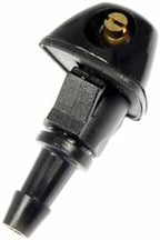 KarParts360 For Honda CR-V 1999 00 01 02 03 2004 Windshield Washer Nozzle | PA66 Polyamide 66 And Brass | Black | 5.25 mm Hose Port Diameter | Non-Adjustable | For 76810S10A01, 76810S10A02 by KarParts360