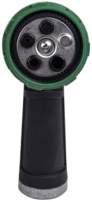 6 Inch 5-Pattern Cast Metal Garden Hose Nozzle, Heavy Duty Adjustable Multi Spray Water Sprayer Nozzle, Leakproof Replacement Sprayer Head for Lawn Watering, Car Washing & Outdoor Cleaning - Image 6