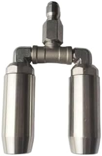 High Pressure Washer Rotating Dual Turbo Nozzle Spray Tip1/4" 4000PSI 4-6GPM Replacement Nozzle Spray Tip Garden Cleaning Tool(5000psi nozzle) by Unknown