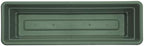 Bloem Dura Cotta 30" Plastic Window Box Planter with Saucer, Basil, 3-Pack - Image 4