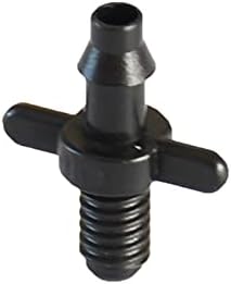 Kitchen Garden Hose Threaded Connector 4/7Mm Barbed Barb Connector Drip Irrigation 4/7 Hose Atomization Fitting Plastic Hose Barb 1/4" Pvc Fitting/Black/1/4'' - Image 6