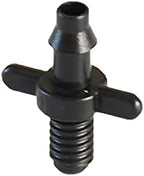 Kitchen Garden Hose Threaded Connector 4/7Mm Barbed Barb Connector Drip Irrigation 4/7 Hose Atomization Fitting Plastic Hose Barb 1/4" Pvc Fitting/Black/1/4'' - Image 6
