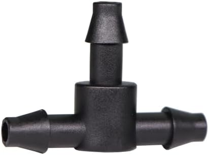 Three-Way Drip Irrigation Connector Hose Barb Connector Suitable For Sprinkler Irrigation System 4mm/7mm Pipes(500 PCS) by Unknown