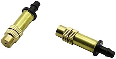 Garden Lawn Sprinkler Irrigation System Copper Atomization Nozzle Greenhouse Sprayer Micro Connection 4/7 Mm Hose 5 Pieces by Unknown