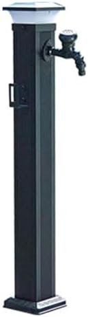 Solar LED Light Water Column, Vertical Garden Water Column, Freestanding Outdoor Faucet, Frost-Proof Fire Hydrant with Hose Holder for Gardening, School(105cm/41.3in) by Unknown
