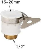 Expandable Garden Hose Repair Kit 6PCS Threadless Universal Hose Faucet Quick Connect Fittings Brass Garden Watering Pipe Adapter Irrigation Tube Coupling(White) - Image 2