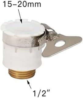 Expandable Garden Hose Repair Kit 6PCS Threadless Universal Hose Faucet Quick Connect Fittings Brass Garden Watering Pipe Adapter Irrigation Tube Coupling(White) - Image 2