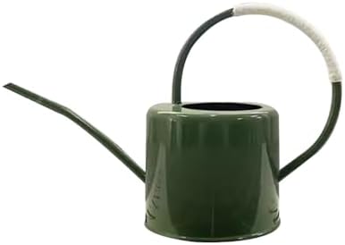 Metal Watering Can,Retro Style Gorgeous Long Spout/Iron Watering Can Gardening Tool 1.7 L (Blackish Green) by Layboo