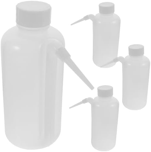IMIKEYA Lab Squeeze Bottles 4pcs Plastic Pe Safety Wash Bottles Sprayer Alcohol Containers by IMIKEYA