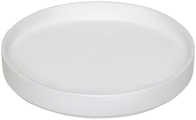 Plant Saucer for Indoors - 12 Inch Ceramic Plant Saucer Plant Water Catcher Tray Plant Pot Saucer Plant Drainage Tray, Durable Sturdy Flower Pot Saucers (Frosted White) by Fzfeiyy