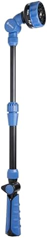 5-Pack with Corvid Adjustable Thumb Control Garden Watering Wand, 19-24 Inch Telescoping Hose Nozzle 8 Spray Patterns, Heavy-Duty Zinc & Aluminum for Precise Watering and Cleaning by Unknown