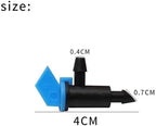 Drip Emitter 150 Pcs 4/7mm Adjustable Micro Drip Sprinkler Emitter Garden Flag Irrigation Drippers for Yard Greenhouse Watering System(4L Black) - Image 3