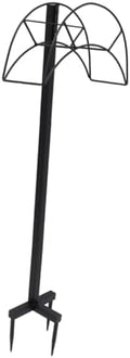 Portable Garden Hose Holder Stand, Heavy Duty Iron for Outdoor Use by OUNONA