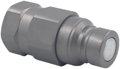 FFH 3/4'' SAE-12 Skid Steer Bobcat Flat Face Hydraulic Quick Connect Couplers Hydraulic Disconnect w/Dust Caps - Image 7
