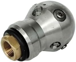 High Pressure Sewer Jetter Ball Nozzle - Stainless Steel 3/8" Threaded Cleaning Tool for Pipe Maintenance(3/8 Female 40LPM) - Image 4