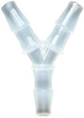 5Pcs Tee Connector Hose Barb Fitting Y Shaped Air Water Flow Splitter Plastic Tubing Joint For Drip Irrigation Aquariums Garden(8mm Y Tee 5pcs) by Unknown