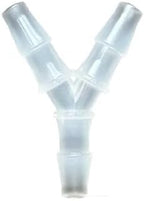 5Pcs Tee Connector Hose Barb Fitting Y Shaped Air Water Flow Splitter Plastic Tubing Joint For Drip Irrigation Aquariums Garden(8mm Y Tee 5pcs) by Unknown